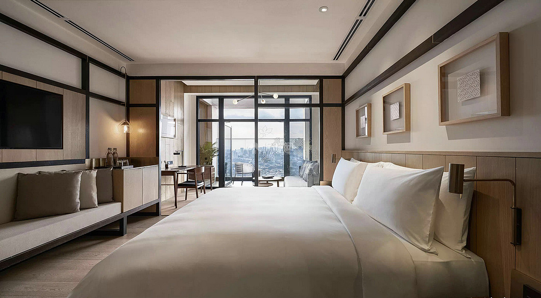Alila Bangsar酒店之套房卧室整体布置效果图
