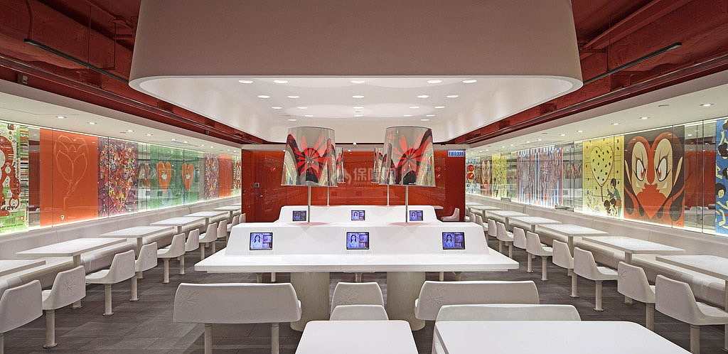 快餐餐厅之大厅座位设计效果图