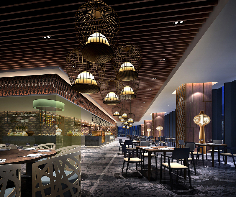 铂尔曼酒店之用餐大厅装修设计效果图