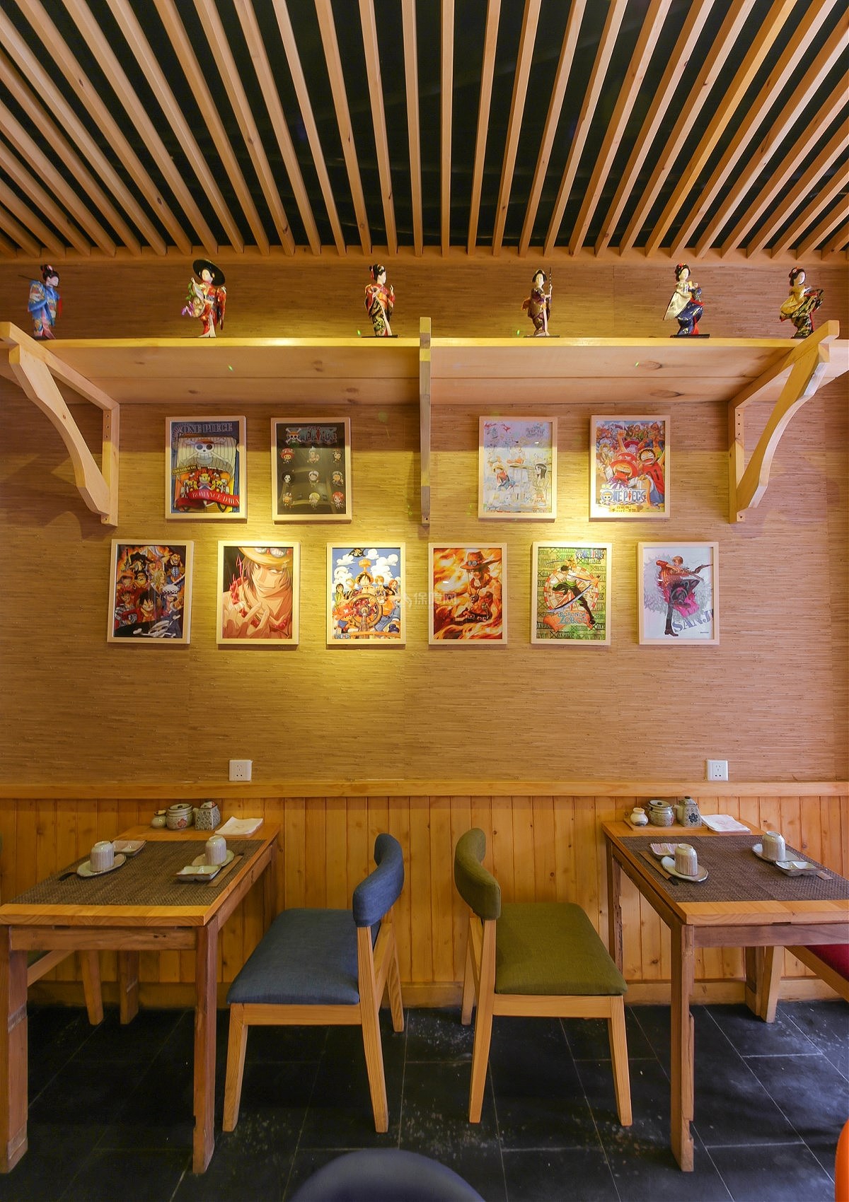 乔巴桑日料餐厅之墙面装饰效果图