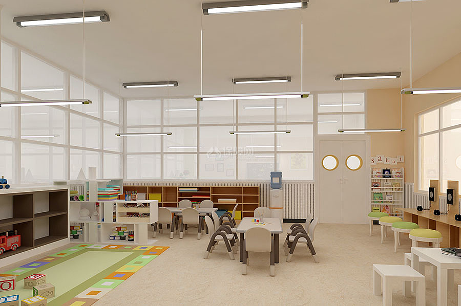 爱乐国际早教中心之教室整体布置效果图