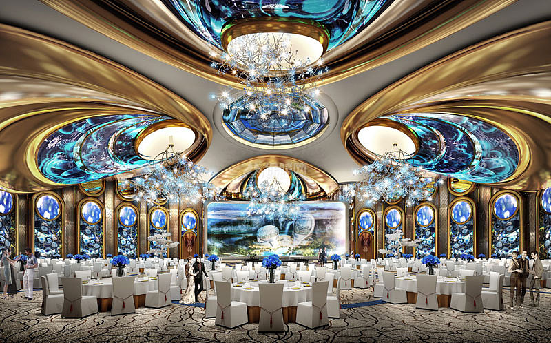 南京蜂巢酒店之宴会厅设计效果图