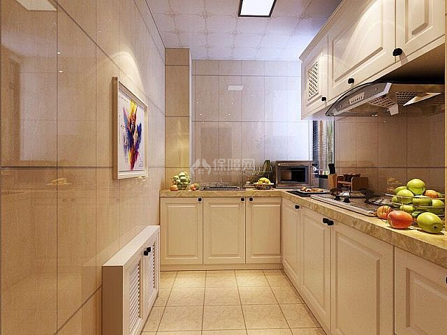 86㎡现代简约两居之厨房装修设计效果图