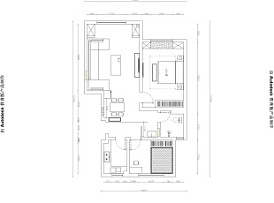 89㎡田园两居之户型图 89㎡田园两居之户型图