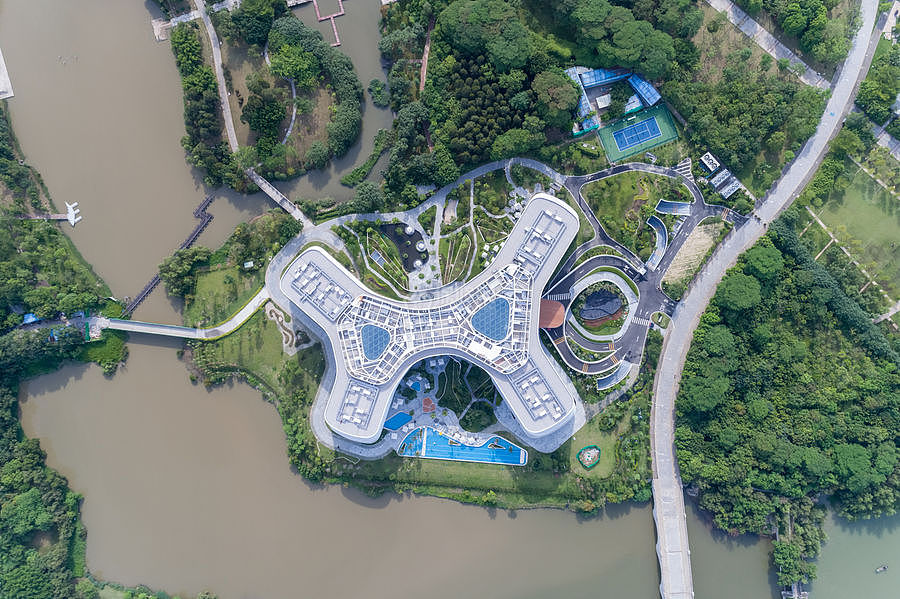 广州南沙花园酒店之户外场地鸟瞰图