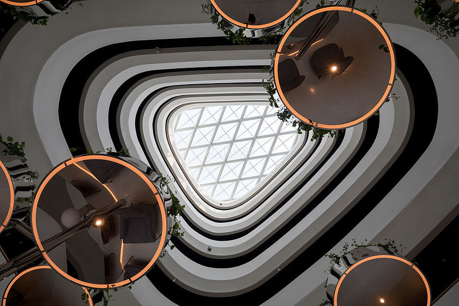 广州南沙花园酒店之天窗采光设计效果图