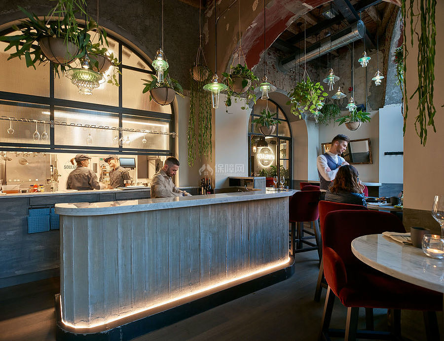 米兰索格林餐厅酒吧之操作台设计效果图