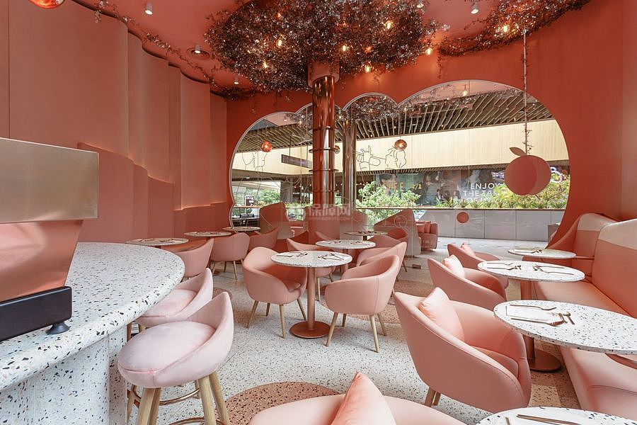 曼谷伊甸之屋时尚餐厅之大厅座位布置效果图