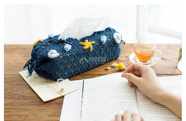 diy家居飾品 一塊小方巾鉤編出生活之美