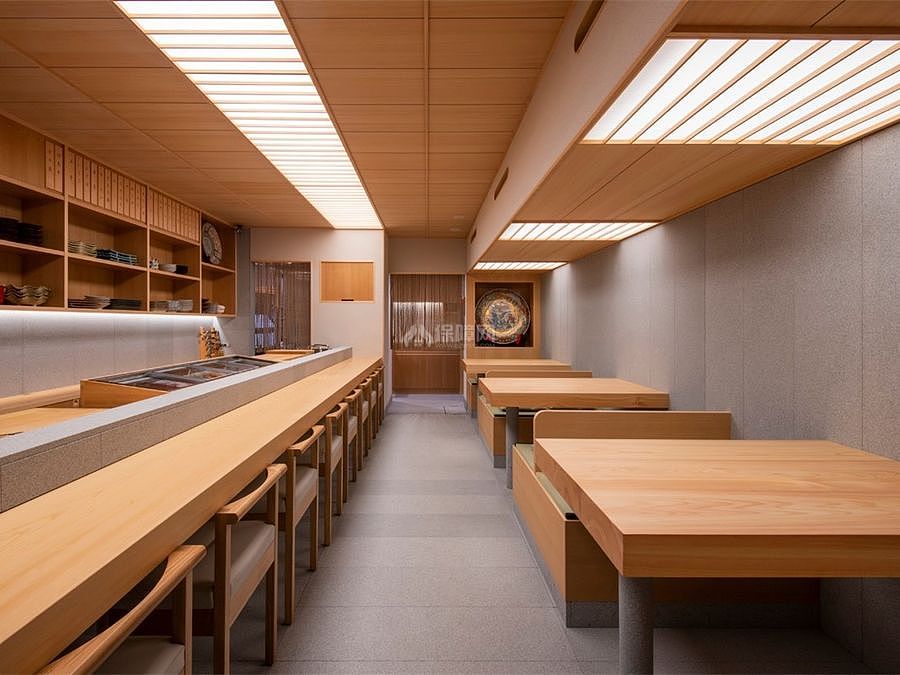 日本纸鹤咖啡馆之大厅整体设计效果图