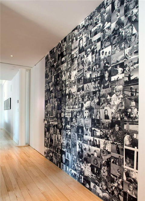 无框照片墙创意 17种方法拼贴出最美墙面