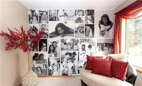 无框照片墙创意 17种方法拼贴出最美墙面