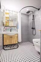 北欧50平两居室浴室柜设计效果图