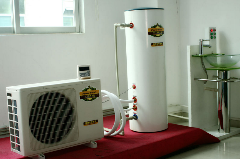 派沃空气能热水器的加热原理是通过热能转换,使用压缩机来将热能