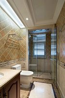 家装卫生间浴室瓷砖装修效果图