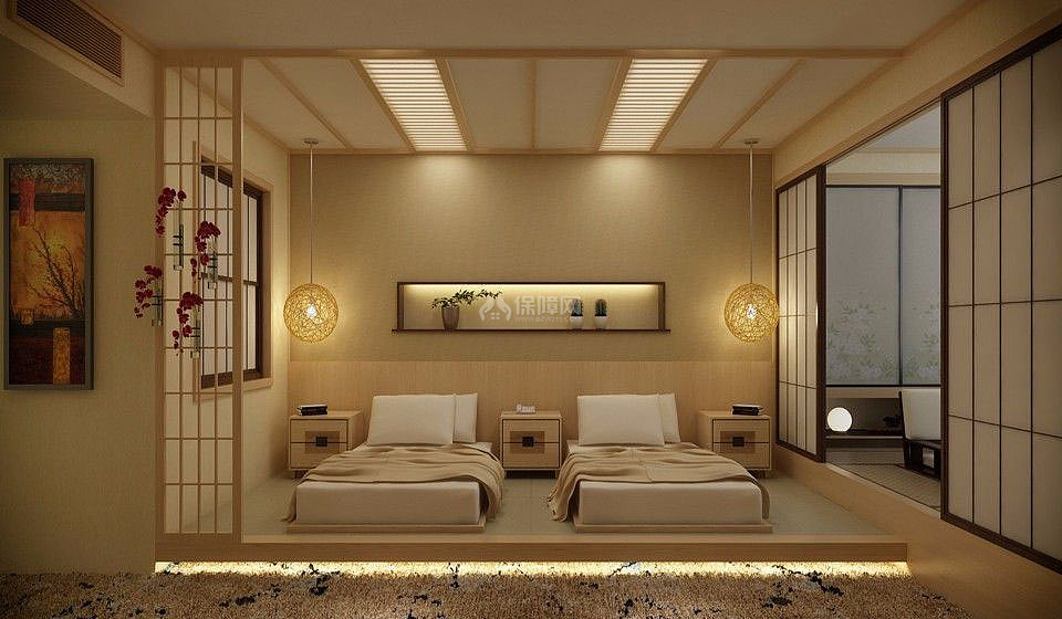 日式宾馆室内设计效果图