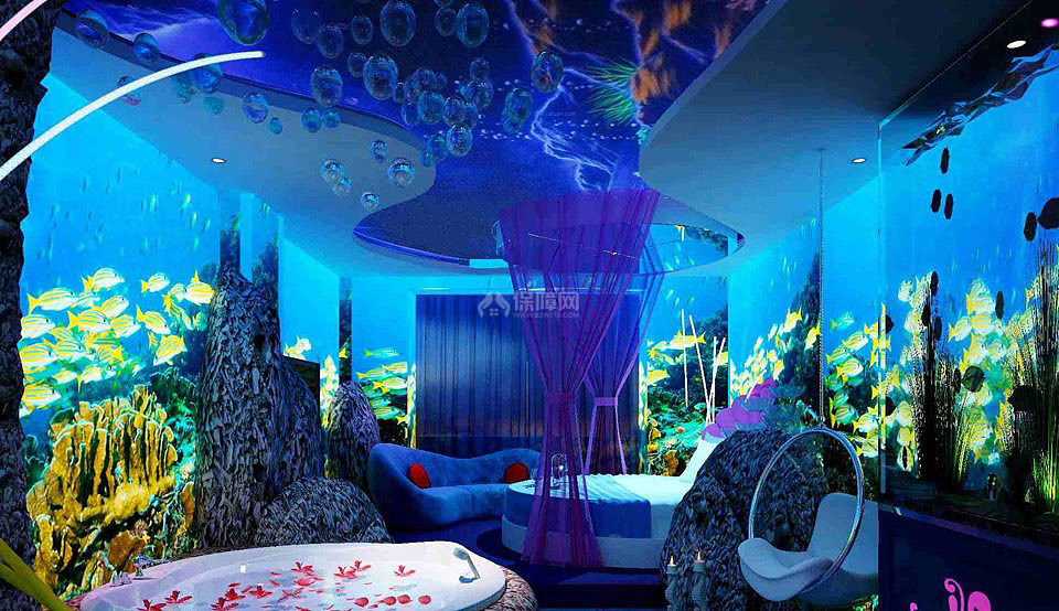 海底世界 主题宾馆室内装修效果图