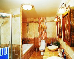 混搭风格卫生间浴室瓷砖效果图