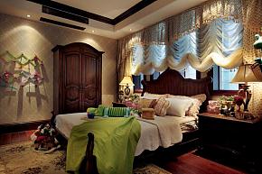 90平复式浪漫地中海卧室装修设计图片
