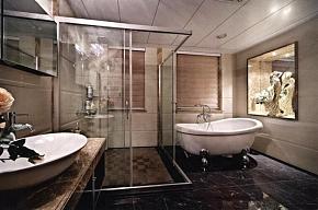135平低奢范现代欧式装修浴室图片
