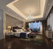 奢华欧式设计卧室飘窗图片