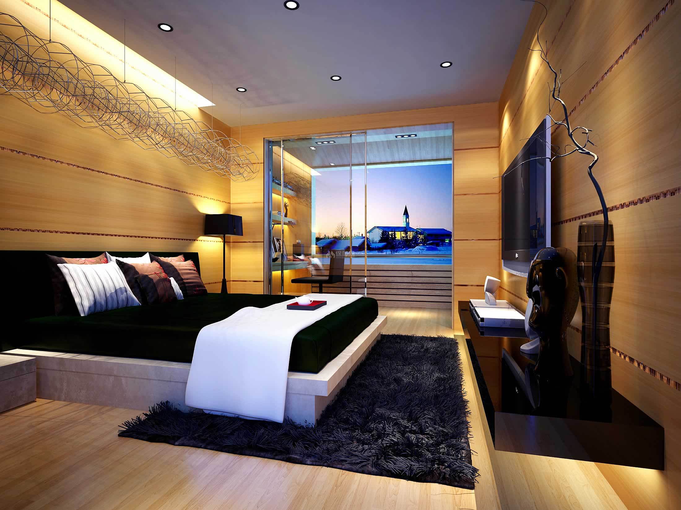 简约现代卧室，时尚精致有个性 - 温**n设计效果图 - 每平每屋·设计家