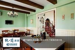 金科阳光小镇英式风格家装效果图