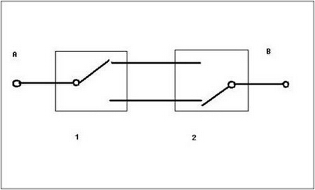 双联双控开关接线图