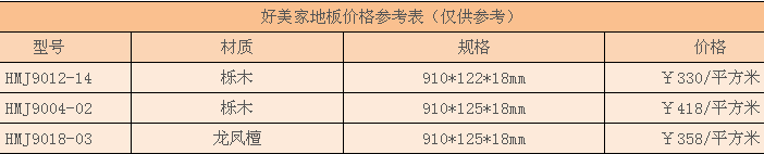 好美家地板價(jià)格 好美家地板價(jià)格