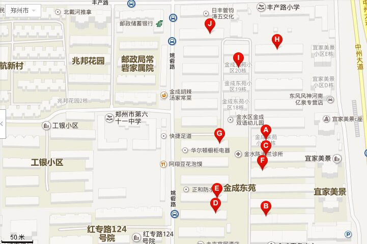 郑州东苑小区 地图