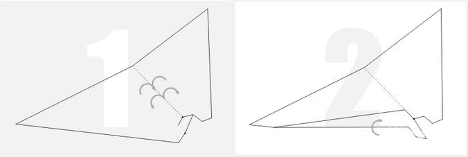 冲浪纸飞机设计图图片