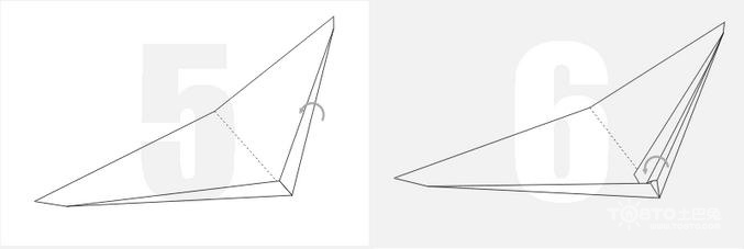冲浪纸飞机设计图图片
