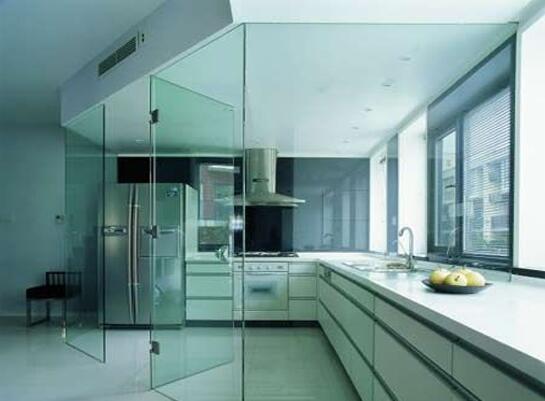 厨房隔断玻璃门效果图欣赏