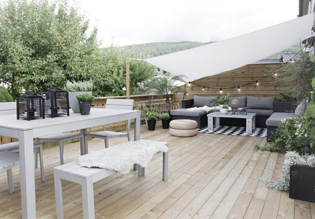 北欧风格屋顶花园设计唯美浪漫小清新 装修保障网