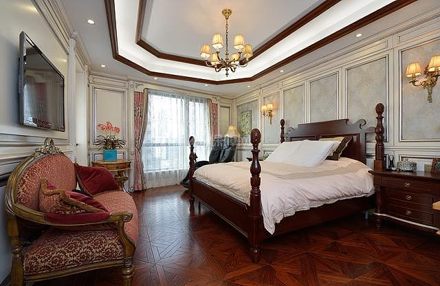 美式风卧室设计案例 复古或清新这里全都有