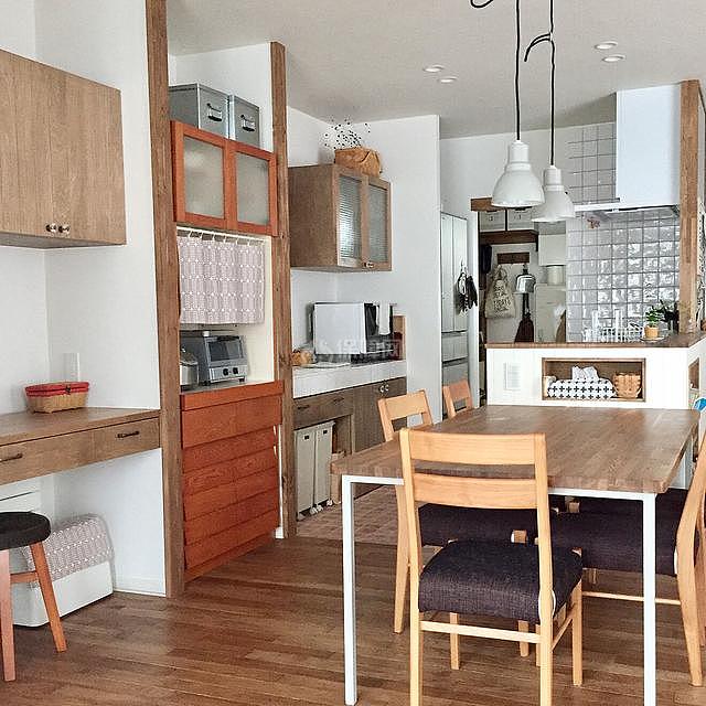 20套开放式日本厨房设计方案总结4个收纳技巧