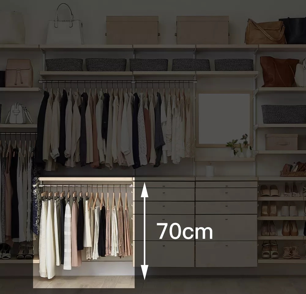 做衣柜的实用尺寸分享 精确到每1厘米