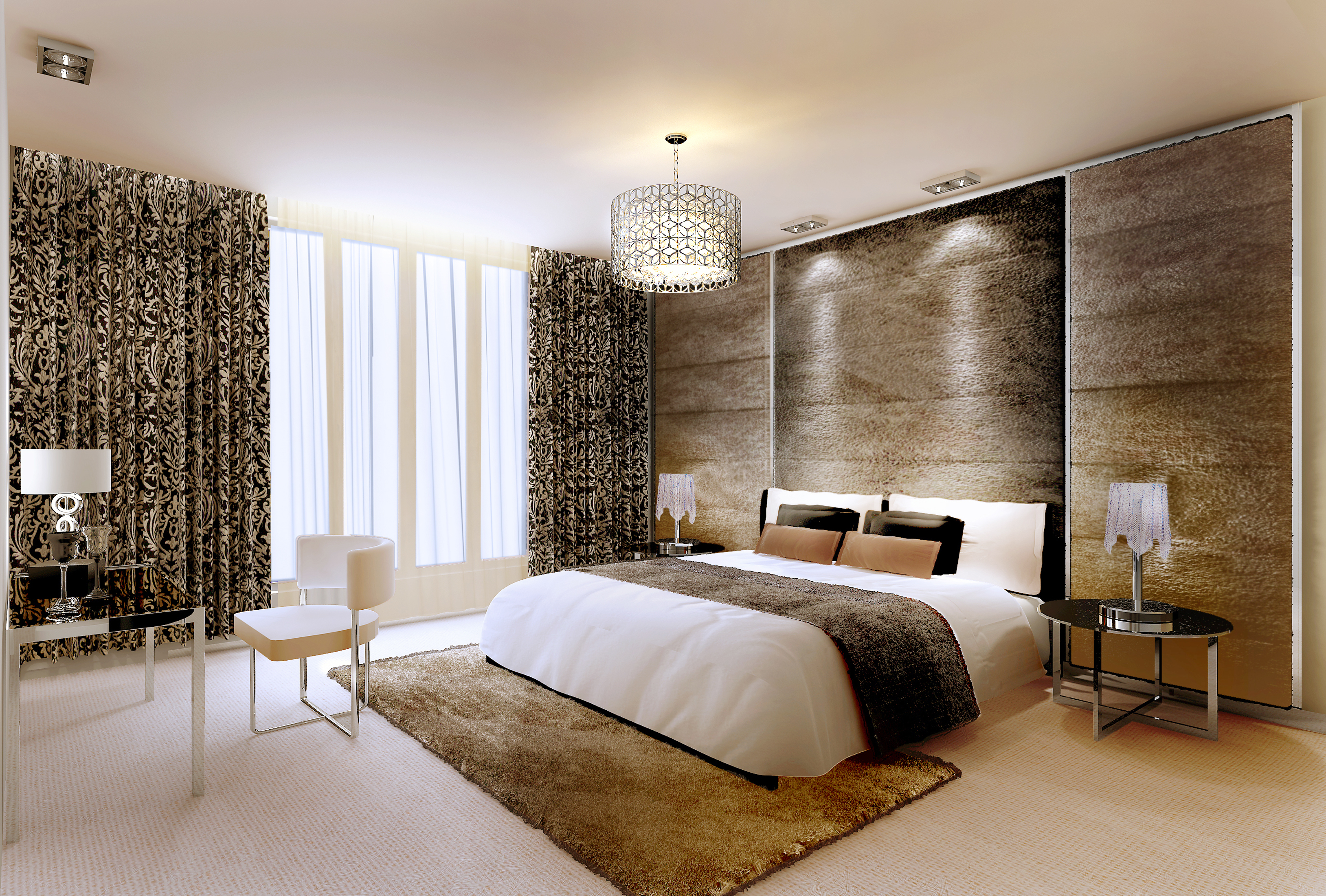 现代简约风格的主卧室 卧室颜色搭配注意事项