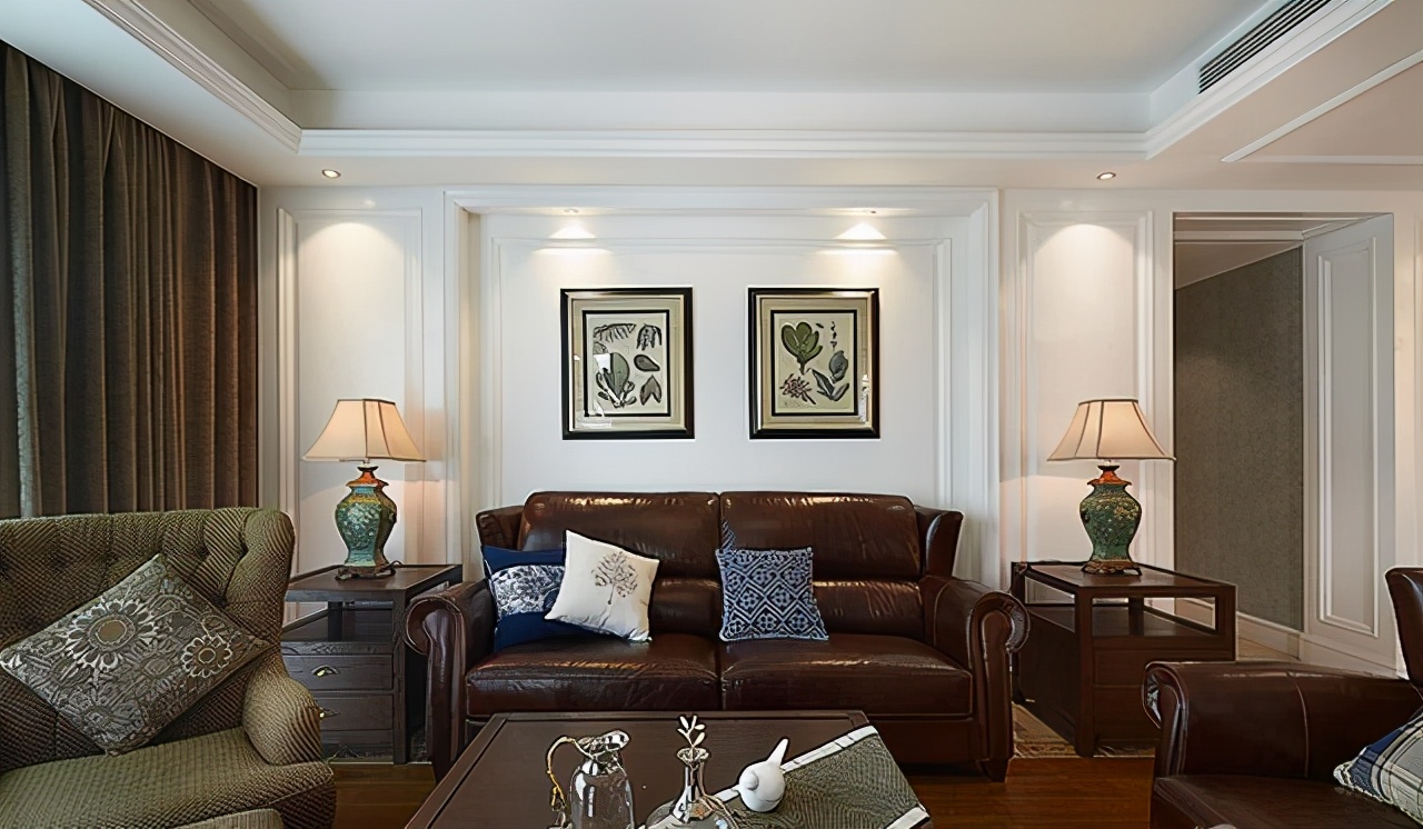 150平方美式轻奢风 最喜欢客厅布置
