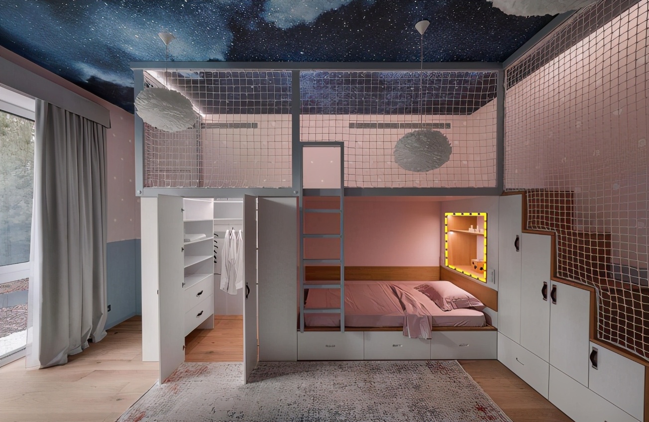 儿童房上下床设计方案 这样的简直太精致了