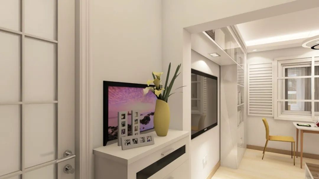 59平两室一厅小户型 慵懒的白色+原木让空间更有质感
