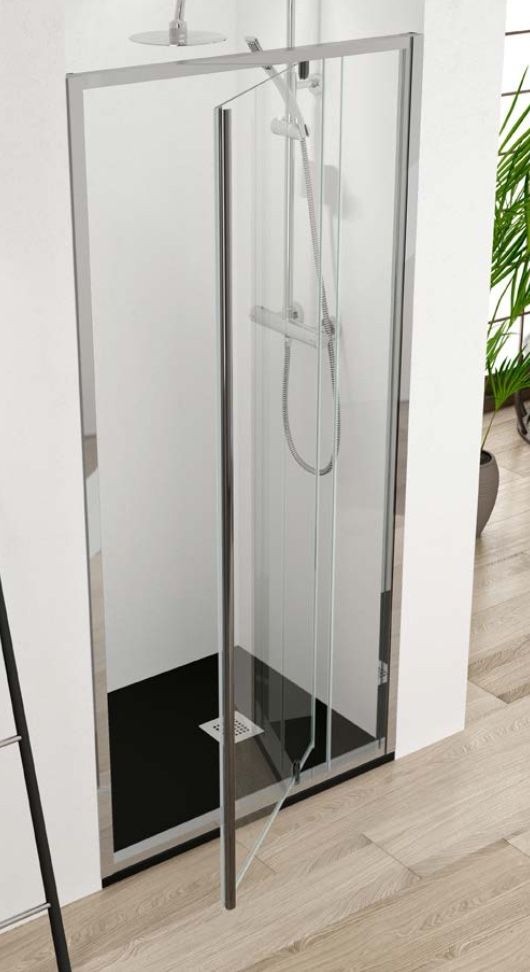 浴室空间1平怎么设计 用一面玻璃旋转门解决了