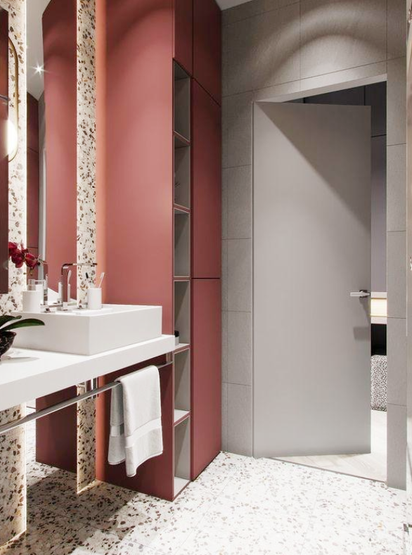 卫生间收纳的设计 与其费力做壁龛还不如柜直接到顶