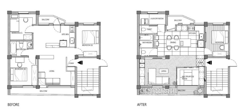 70平老房改造设计 打造温馨的小家!