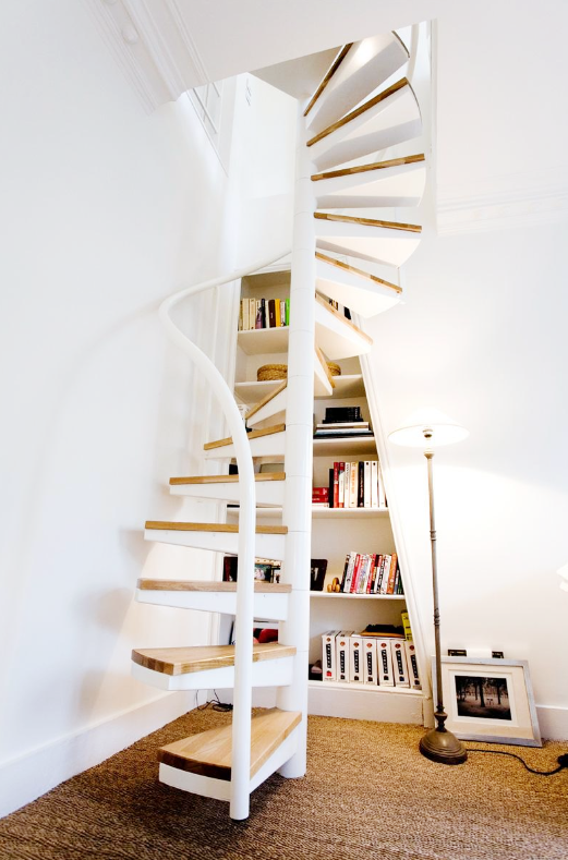 小复式楼楼梯设计 旋转式仅占1㎡又好看?