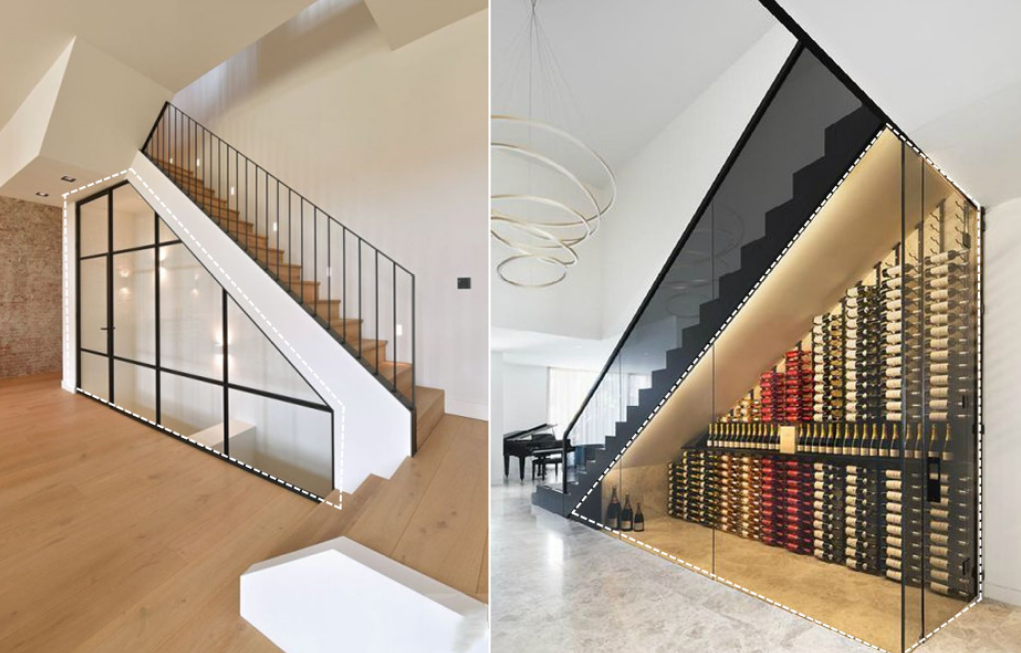 楼梯下空间的装修设计 玻璃房敞亮实用性更强