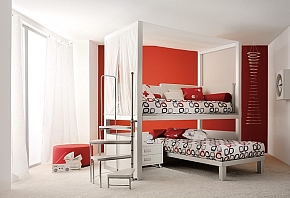 多彩双人儿童房 20款卧室组合式家具设计