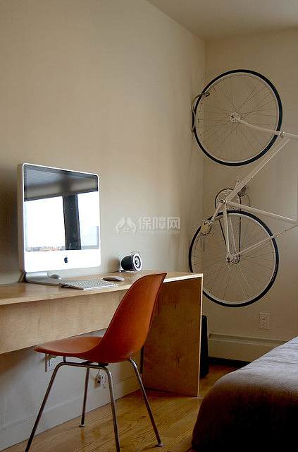 自行车搬进卧室 简约二居 二居室装修,富裕型装修,