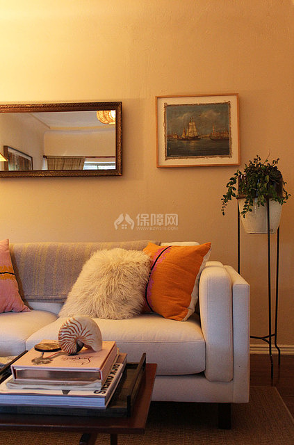 质感客厅沙发 悠然惬意生活 ,,公寓装修,一居室装