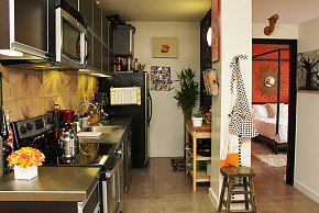 欧式风格甜蜜新居厨房设计效果图
